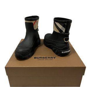 Burberry House Check Rubber Rain Boot